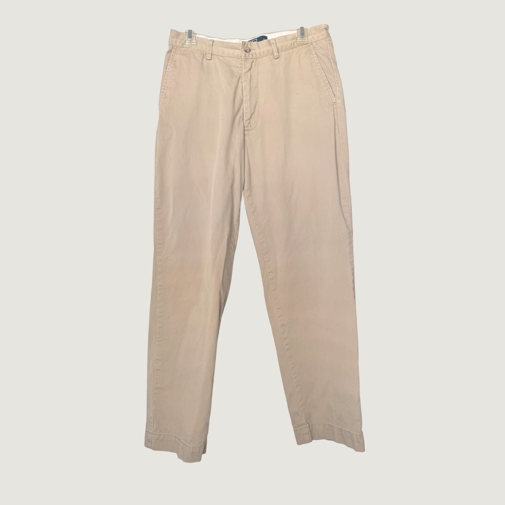 Polo Ralph Lauren Classic Chino Khaki Tan Cotton Twill Pants Mens 30/30